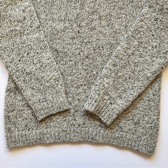 Fisherman Ireland Sweater Knit Merino Alpaca Wool Blend Shawl Collar Button Sz M - Picture 11 of 16